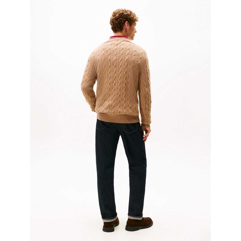 Tommy Hilfiger Pure Wool Cable Knit Jumper image number 1